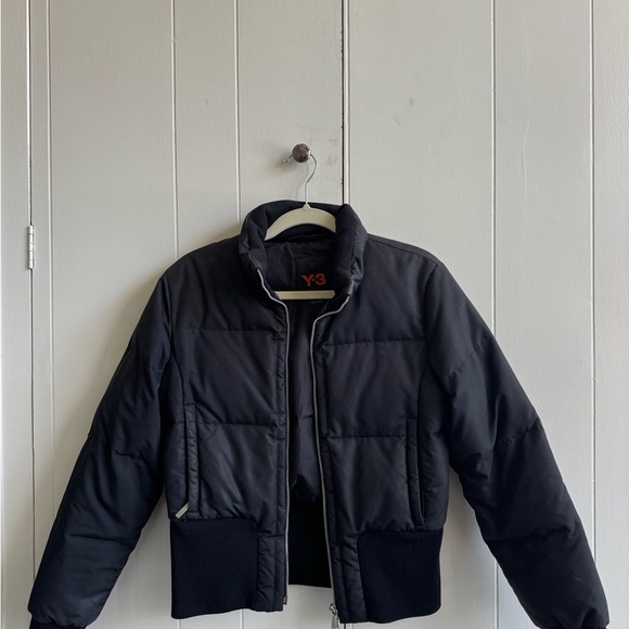 Y-3 Black Puffer Jacket - Picture 1 of 6